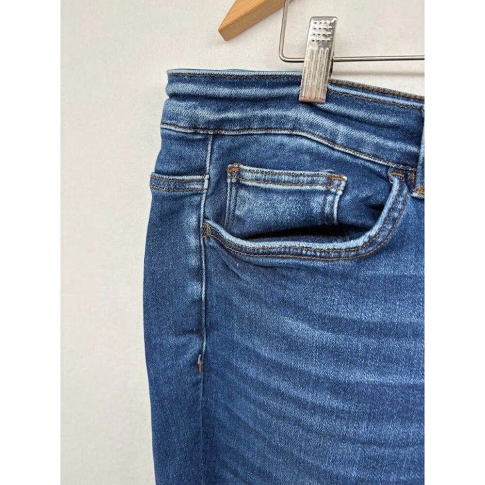 Vervet‎ Jeans Plus Size 20 Skinny Leg Raw Hem Stretch Medium Wash - Picture 3 of 10